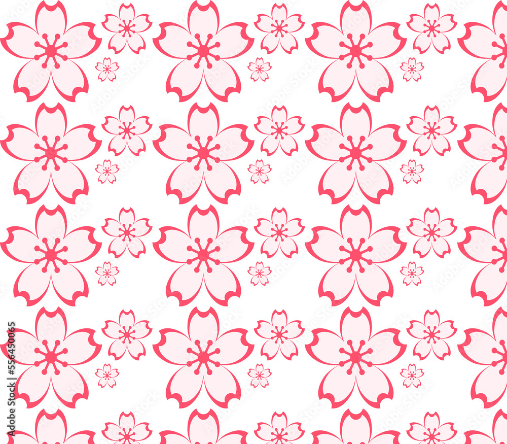 seamless pattern with pink flowers seamless pattern with pink flowers