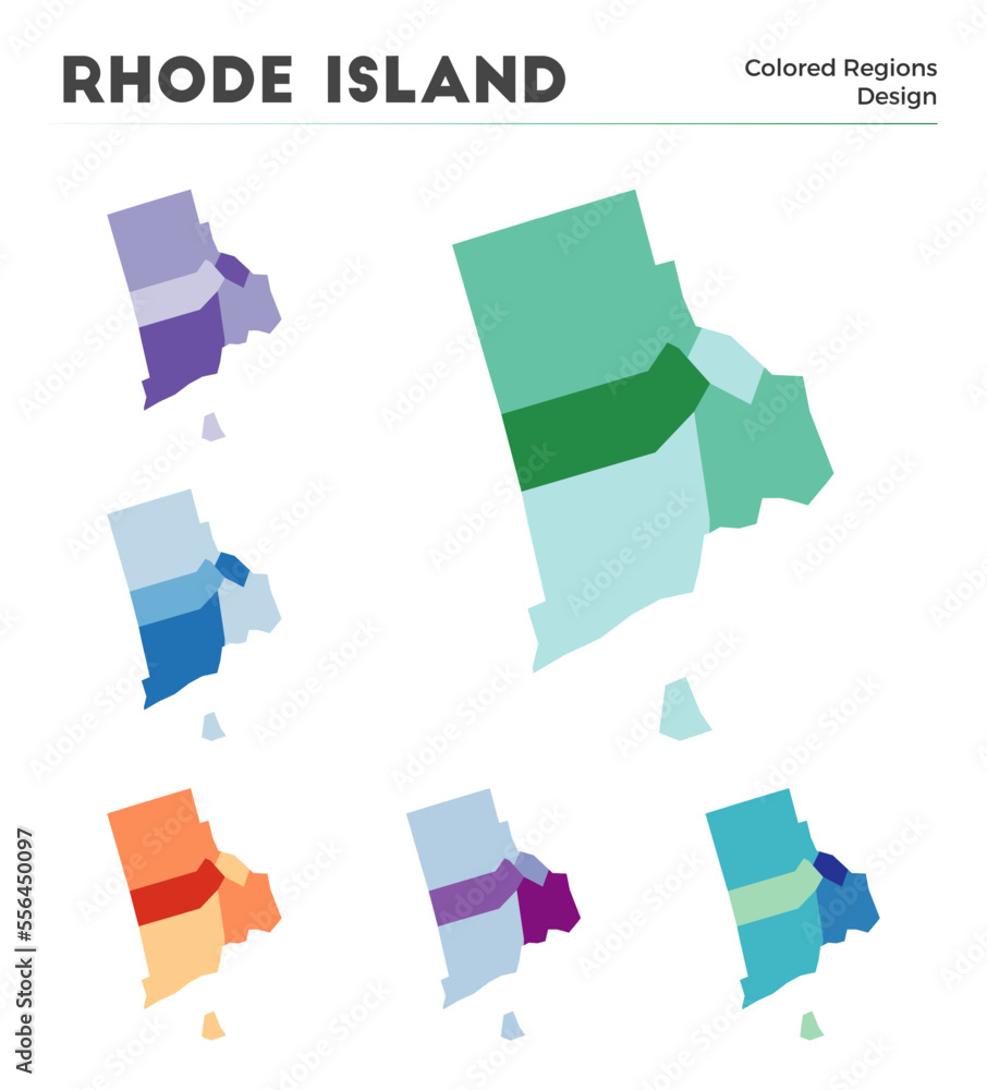 Rhode Island map collection. Borders of Rhode Island for your