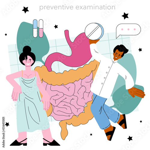 Gastroenterology doctor. Colon and stomach desease treatment.