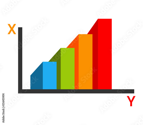 business chart with arrow