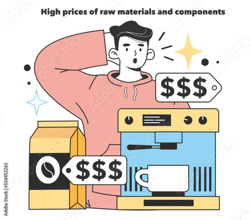 High prices of raw materials and components. Concern about starting