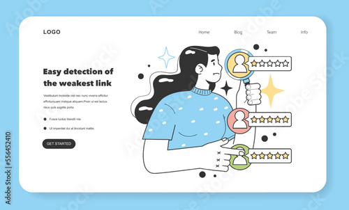 It's easier to detect the weakest link of small business web banner
