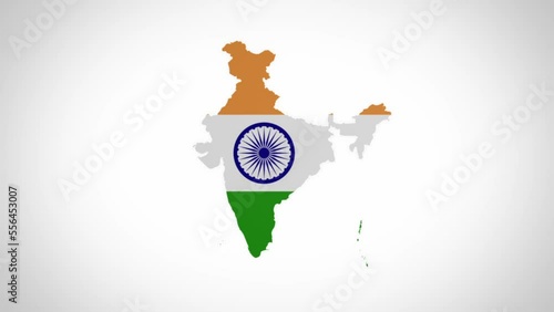 3D Disk with India Map Intro