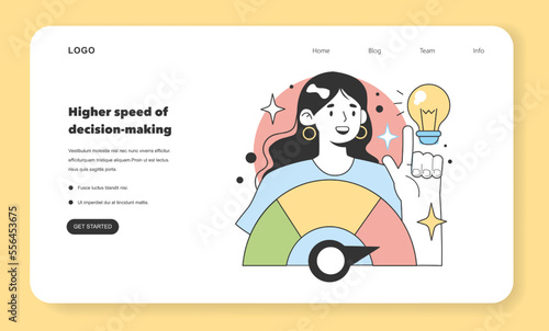 Higher speed of decision-making as a positive aspects about starting