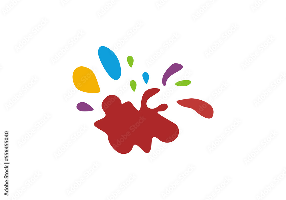 water splash logo initial company icon business background symbol illustration water splash logo initial company icon business background symbol illustration