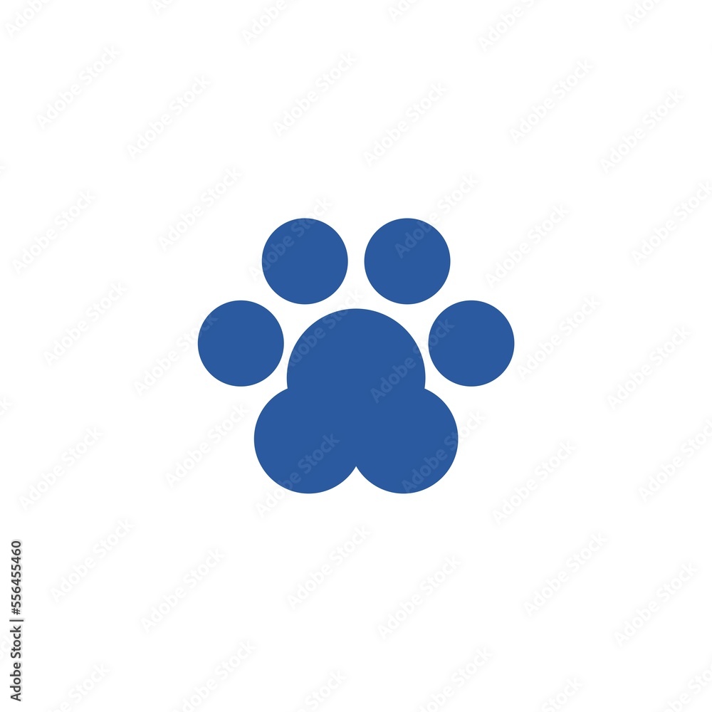 Paw print icon isolated on white background Paw print icon isolated on white background