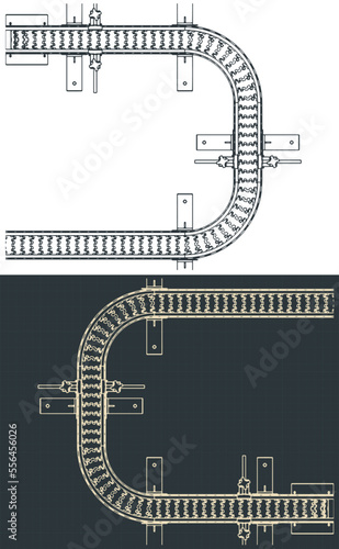Flex link conveyor drawings