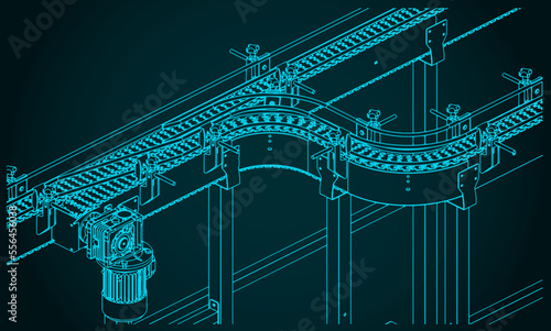 Flex link conveyor illustration
