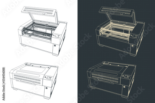 Laser cutter illustrations