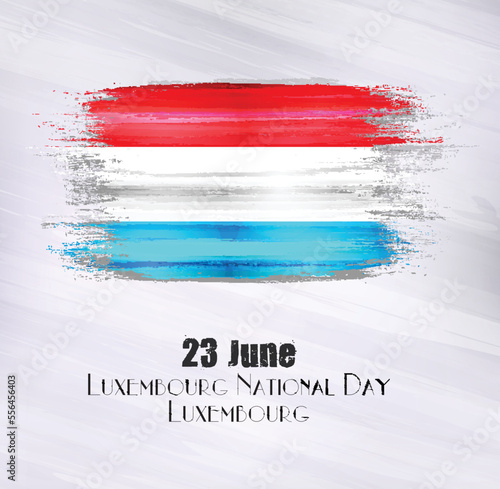 Vector illustration of Luxembourg,23 June,Luxembourg National Day