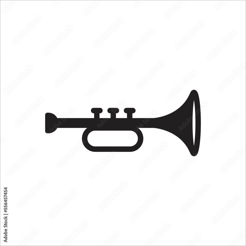 trumpet icon minimalist design art trumpet icon minimalist design art