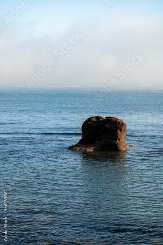 rock island in the sea part of Jurasic coastline UK England