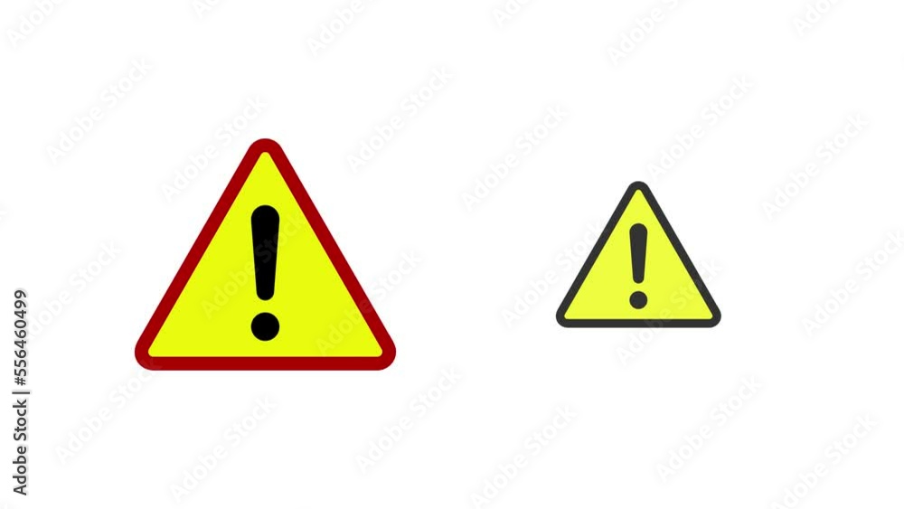 Attention sign on white background. Warning caution board Attention sign on white background. Warning caution board