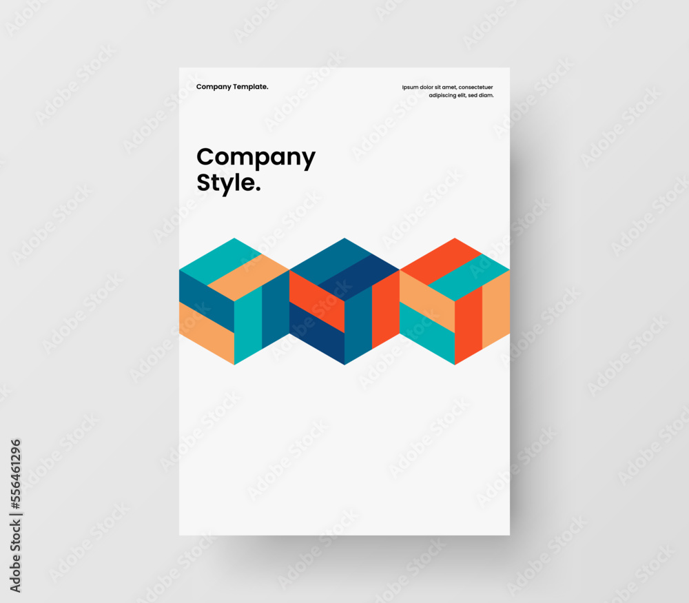 Isolated cover A4 design vector template. Minimalistic geometric pattern leaflet illustration. Isolated cover A4 design vector template. Minimalistic geometric pattern leaflet illustration.