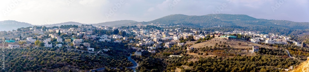 بلدة الكتة وجبالها - الاردن- Alkettah with mountains- Jordan