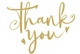 illustration of a THANK YOU font
