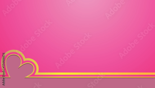Valentine's Day background. Valentines day concept. Flat lay, top view, blank space