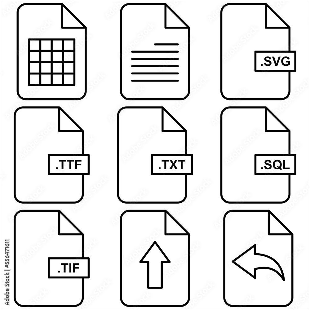 File icon outline style part ten