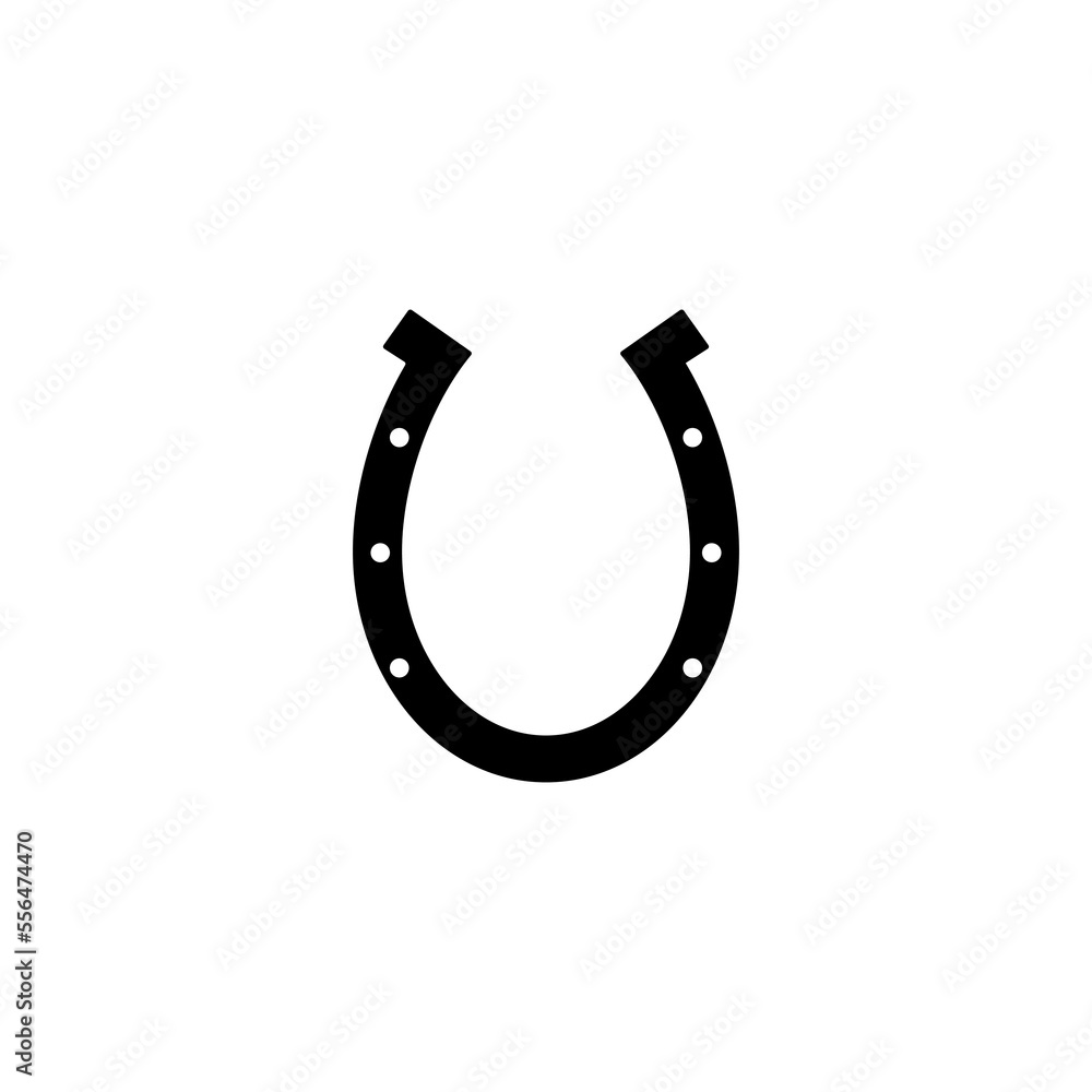 horseshoe simple icon, design template vector horseshoe simple icon, design template vector