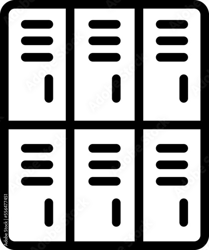 Student club locker room icon outline vector. Education study. Person class