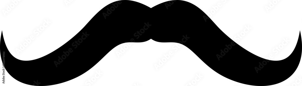 Simple Moustache Element Vector