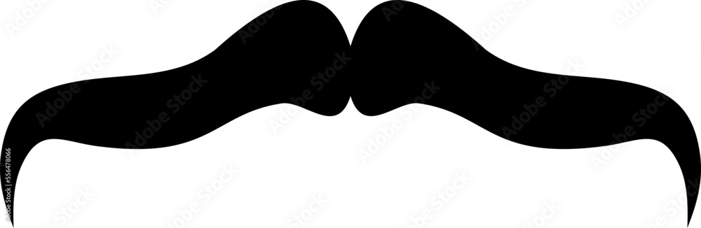 Simple Moustache Element Vector Simple Moustache Element Vector