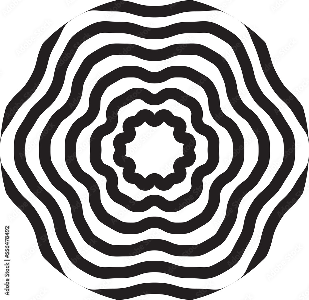 Fototapeta premium Circle design element. Rounded halftone. PNG with transparent background.