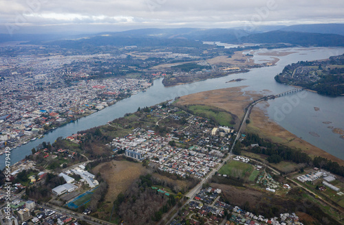 city in south of chile drone