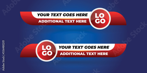 Professional Broadcast Lower third Design Template