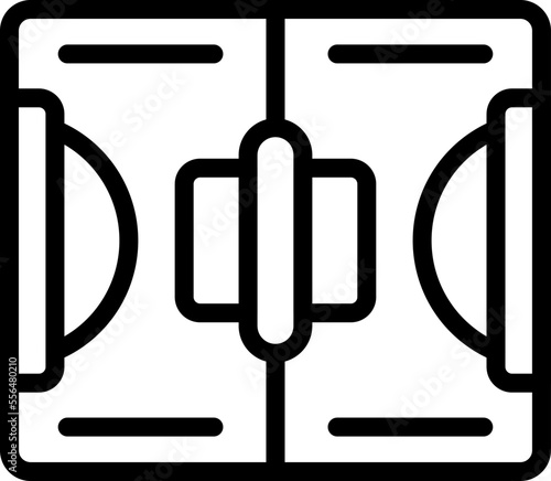 Sport field icon outline vector. Student club. Class group