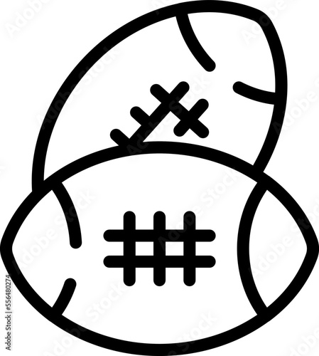 American football club icon outline vector. Student education. Training group