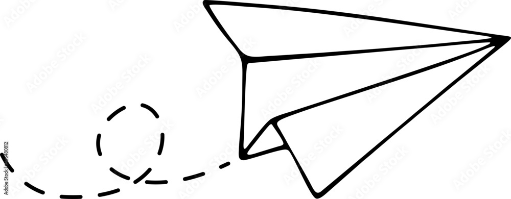 Paper Airplane Cartoon Vector Paper Airplane Cartoon Vector