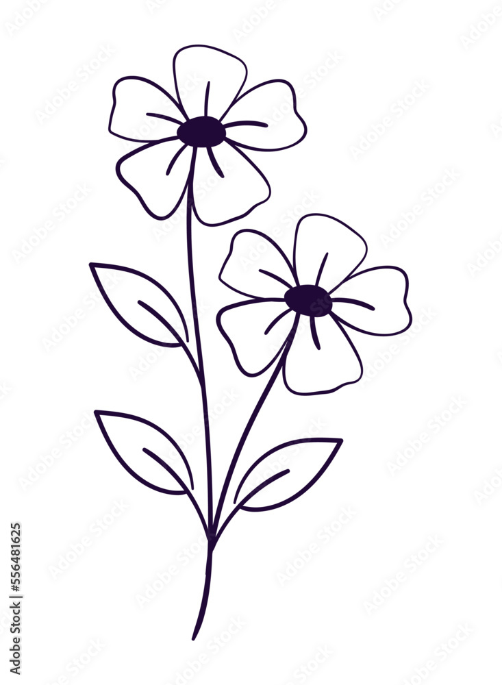 doodle flowers vector design doodle flowers vector design