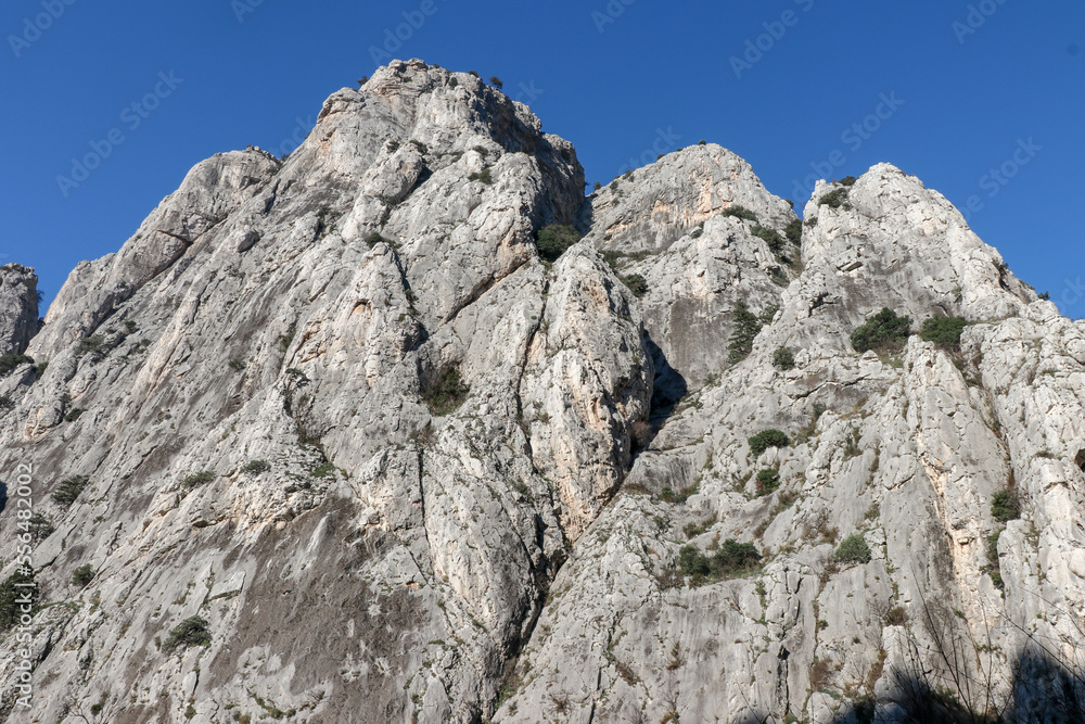 A beautiful view of the rocks suitable for climbing. A beautiful view of the rocks suitable for climbing.