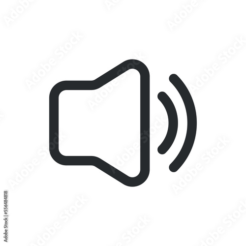 volume high icon, volume high vector, simple illustration