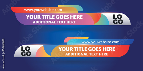 Professional Broadcast Lower third Design Template