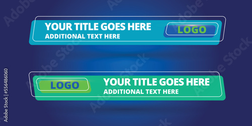 Professional Broadcast Lower third Design Template