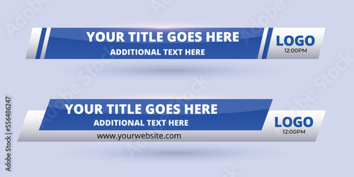 Professional Broadcast Lower third Design Template