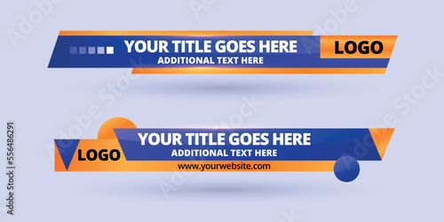 Professional Broadcast Lower third Design Template
