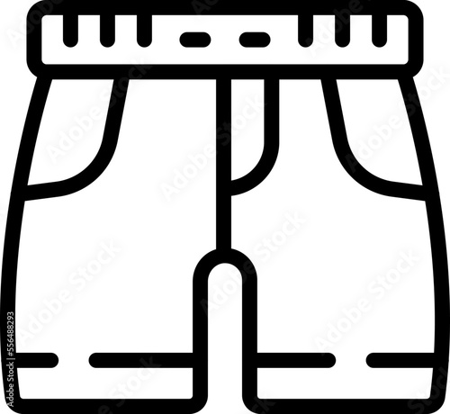 Swim shorts icon outline vector. Swim camp. Summer camp