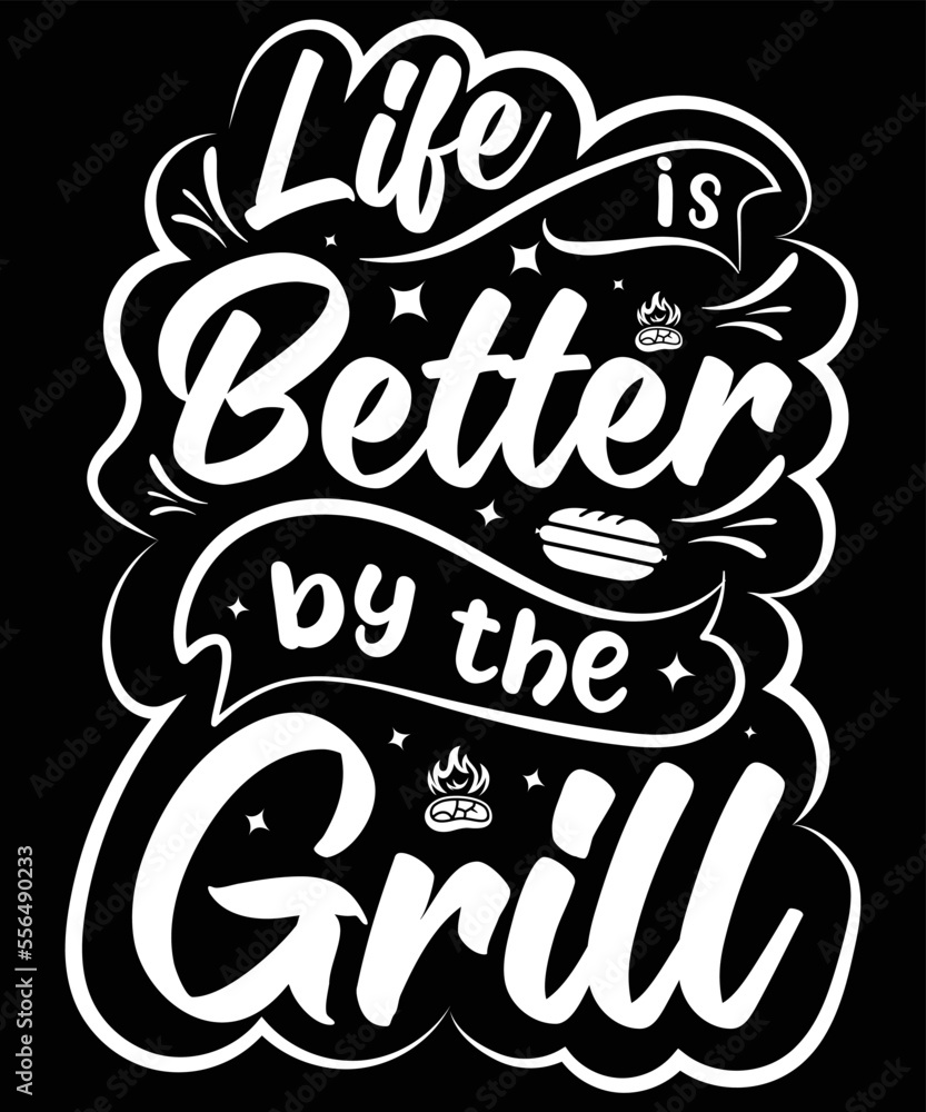 BBQ T shirt Design.