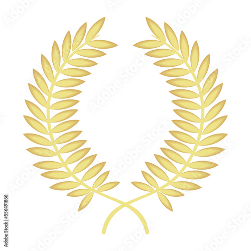 golden emblem leaves