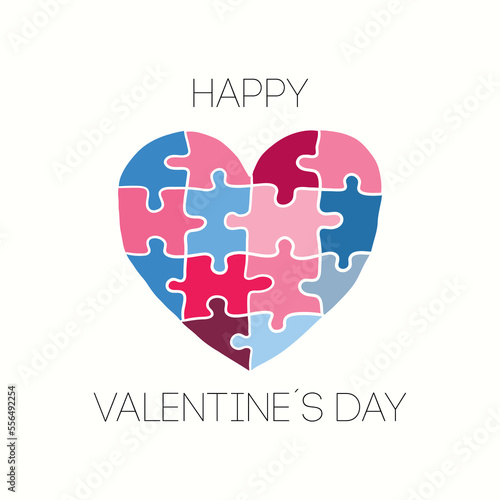 Happy Valentine´s Day Vektor Card