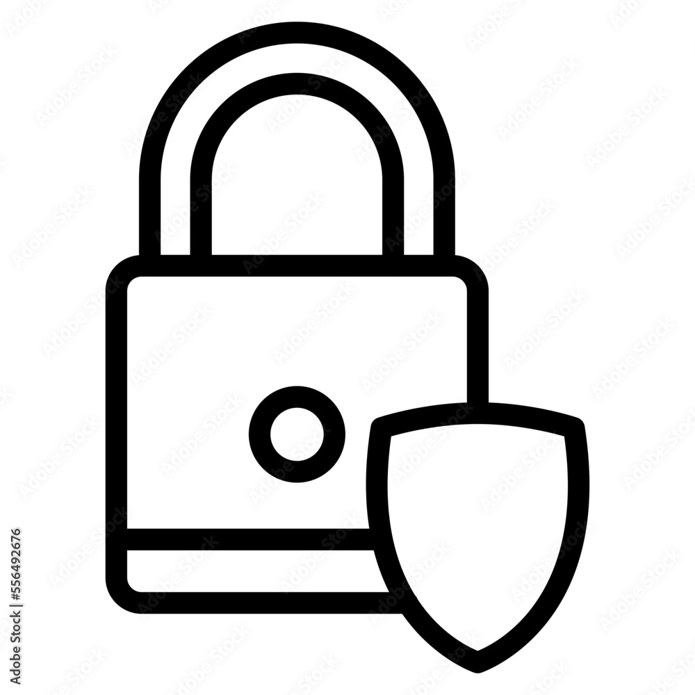 lock with protection line lock with protection line