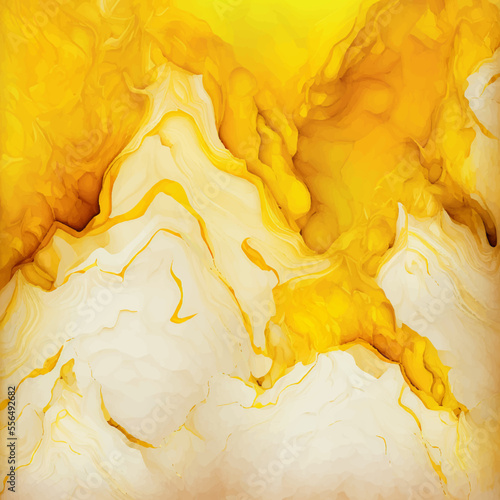 Yellow and gold marble pattern. Alcohol ink technique stone texture. yellow marble texture use in wall and floor tiles design. Portoro marble texture with high resolution. calacatta marble texture. 