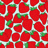 Cartoon Strawberrie digital illustration 