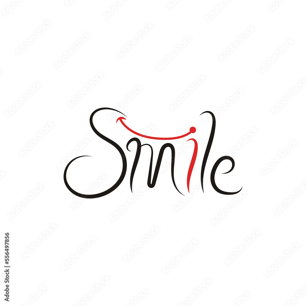 Smile or happiness expression vector logo template Smile or happiness expression vector logo template