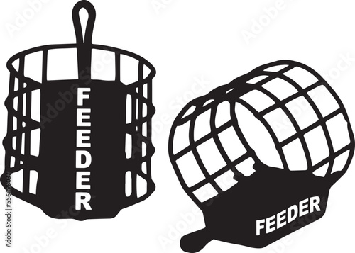 Feeders Fishing . Feeder icon Vector