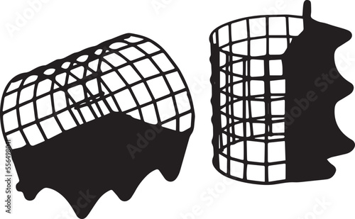 Fishing feeders for fishing. Feeder icon. Vector