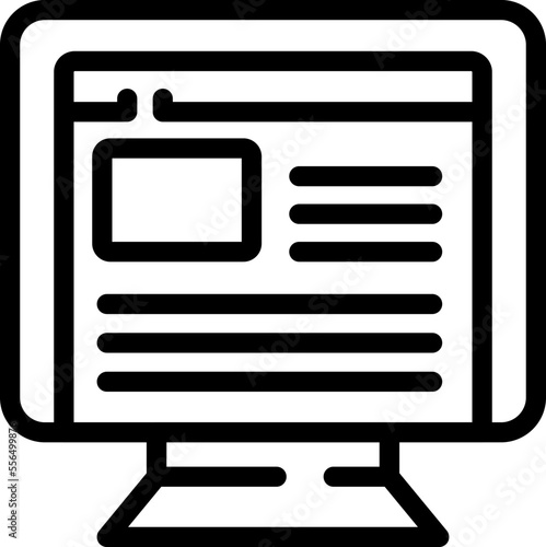 Web job downshifting icon outline vector. People travel. Nature freedom